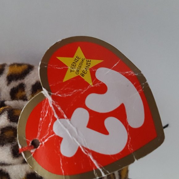 Ty Teenie Beanie Baby Freckles the Leopard 4.5"L x 2"W - Picture 2 of 14